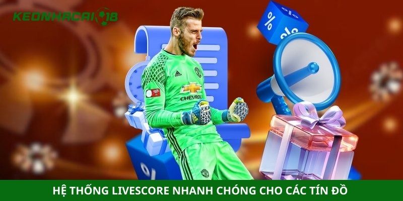 Hệ thống livescore nhanh chóng cho các tín đồ 